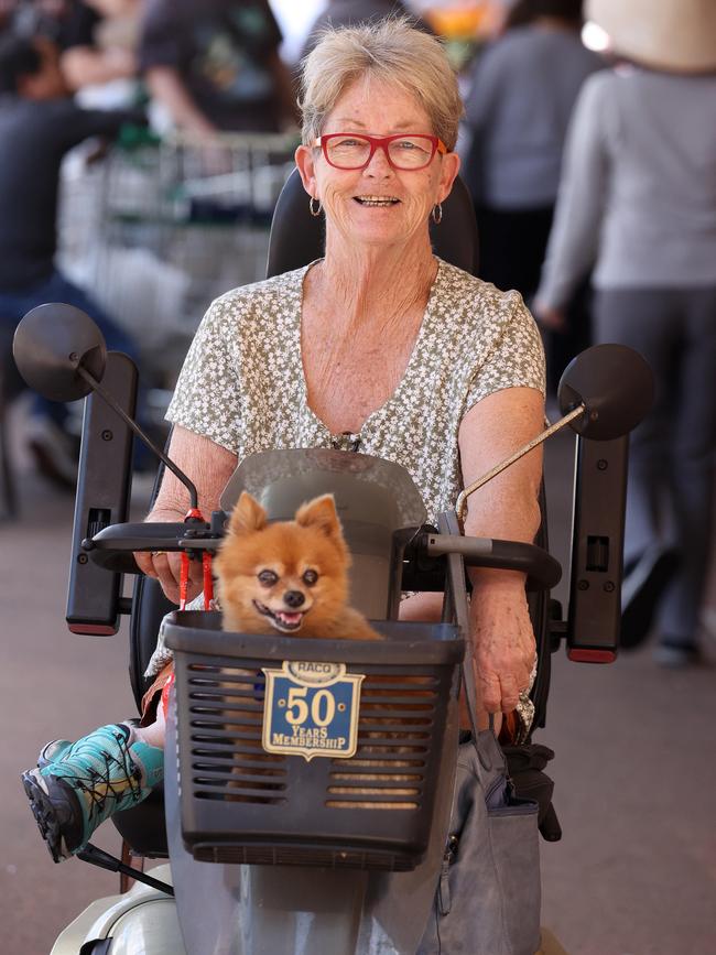 Eileen McMahon with dog Treasure.