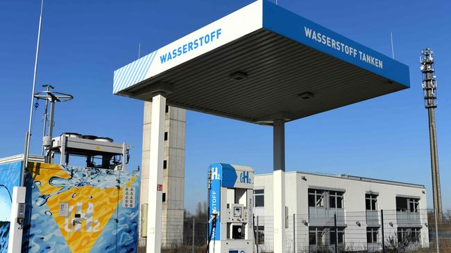 A hydrogen filling station. Picture: AFP