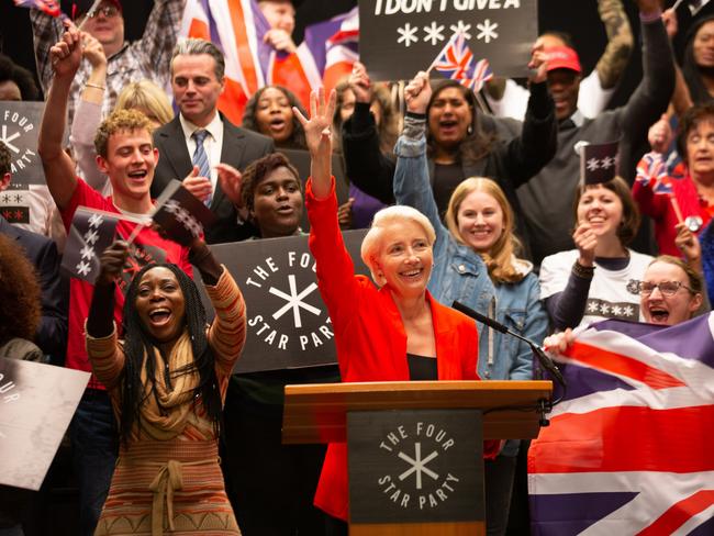 Emma Thompson in a scene from the TV series Years and Years. Picture: Supplied