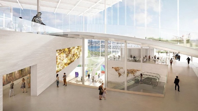 The gallery will have huge windows looking out onto Sydney Harbour