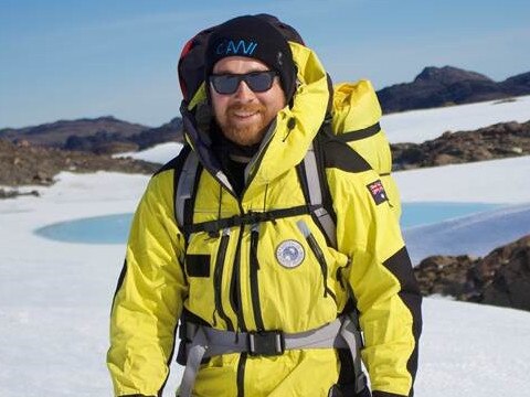 Matt Boylen, a carpenter from Melbourne who is working at Davis Station in Antarctica. Mr Boylen is in his second season working in Antarctica. Picture: Australian Antarctic Division