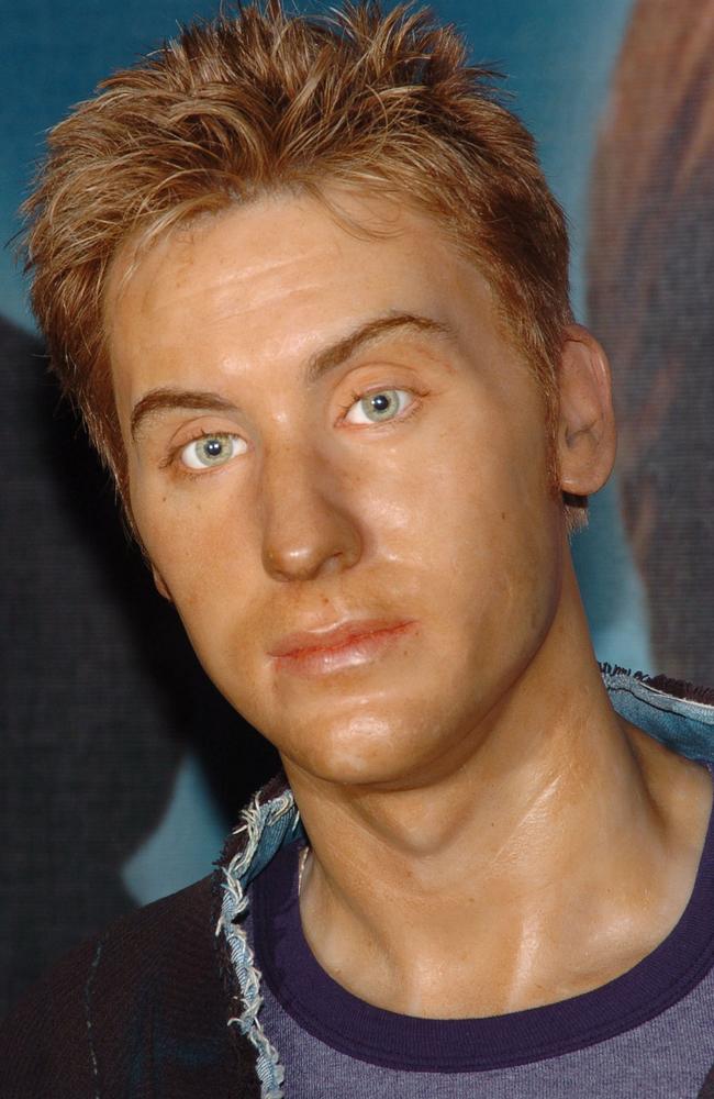 A Lance Bass wax figure goes on display at Madame Tussaud's Wax Museum in New York. Picture: Lawrence Lucier/FilmMagic