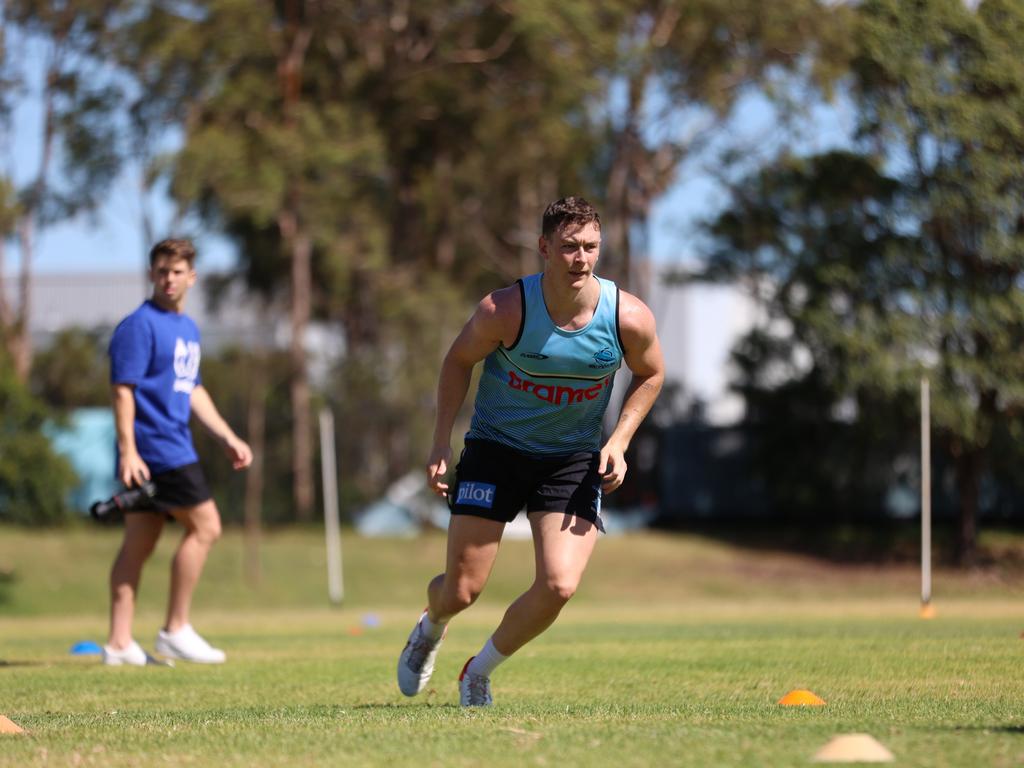 Kade Dykes’ pre-season ended abruptly. Picture: Supplied by Sharks