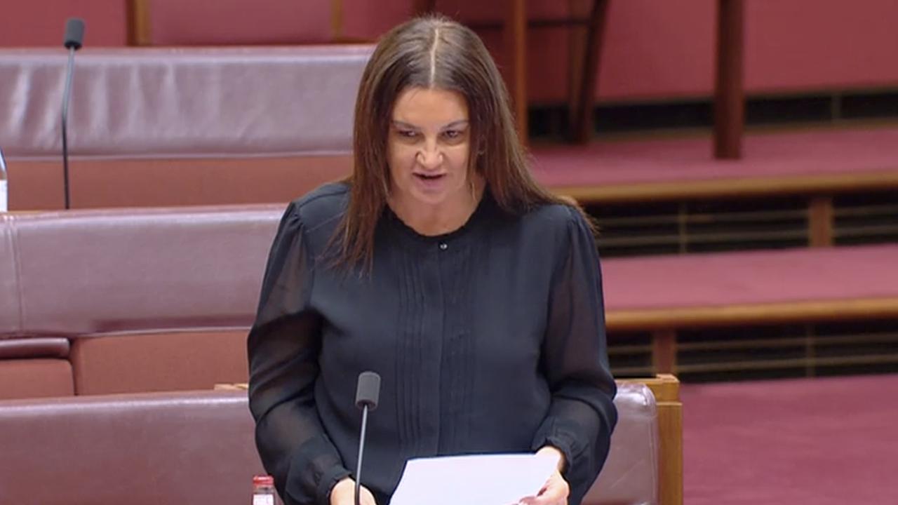 Jacqui Lambie was subjected to dog noises as she spoke in the Senate this week. Picture: aph.gov.au via NCA NewsWire