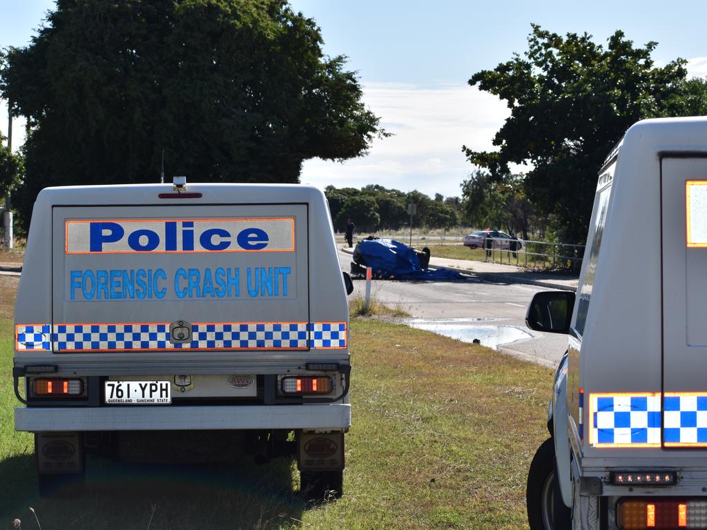 A 13-year-old boy has died in a single-vehicle crash involving an allegedly stolen car in Bowen on Wednesday morning. Picture: Kirra Grimes