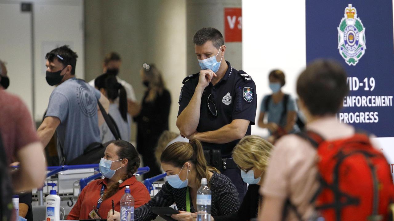 While no direct flights arrive in Australia from South Africa, travellers who have been in South Africa in the last two weeks are expected to be sent into quarantine. Picture: NCA NewsWire/Tertius Pickard
