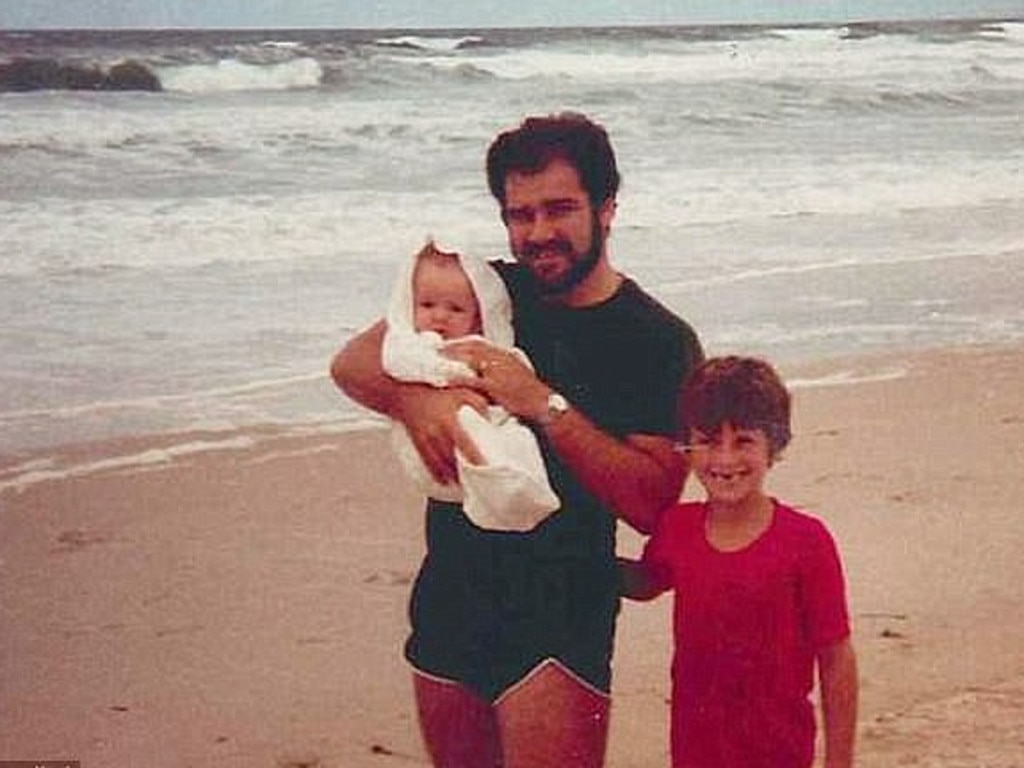 Karl Stefanovic’s relationship with father Alex (centre) is reportedly strained.