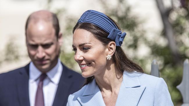 Prince William, Duke of Cambridge and Catherine, Duchess of Cambridge attend the Easter Matins Service at St George's Chapel at Windsor Castle on April 17, 2022 in Windsor, England. Picture: Jeff Gilbert / WPA Pool / Getty Images.