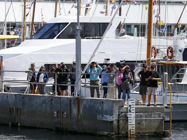 Australian Wooden Boat Festival - Parade of Sail pictured from the Young Endeavor PICTURE: MATT THOMPSON