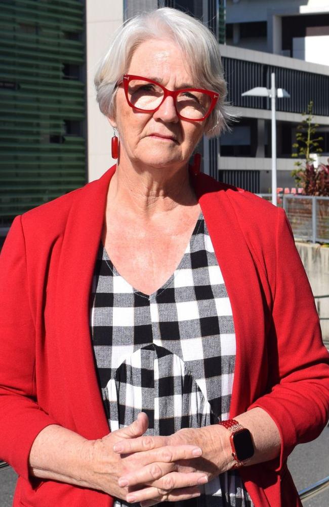 Independent candidate Margaret Strelow at Rockhampton Hospital. Picture: Aden Stokes