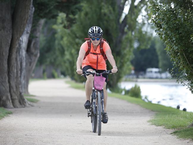 Roads around Albert Park could be closed to cars to make way for cyclists.  Picture: David Caird