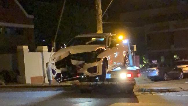 Smith crashed his Jaguar into a family home in Hawthorn.