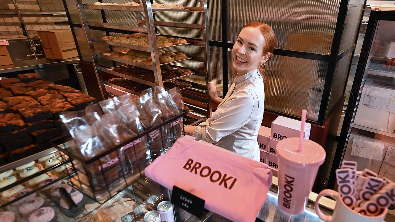 Brooke Bellamy at her bakery in Fortitude Valley in Brisbane. Picture: Lyndon Mechielsen