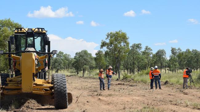 Work has started on access roads around the Adani mine site. Picture: Supplied