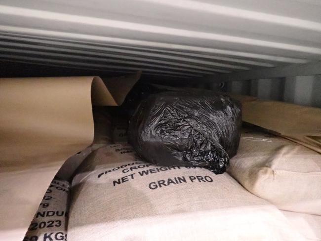 120kg of cocaine has been seized at Port Botany after it was found in a coffee shipment.
