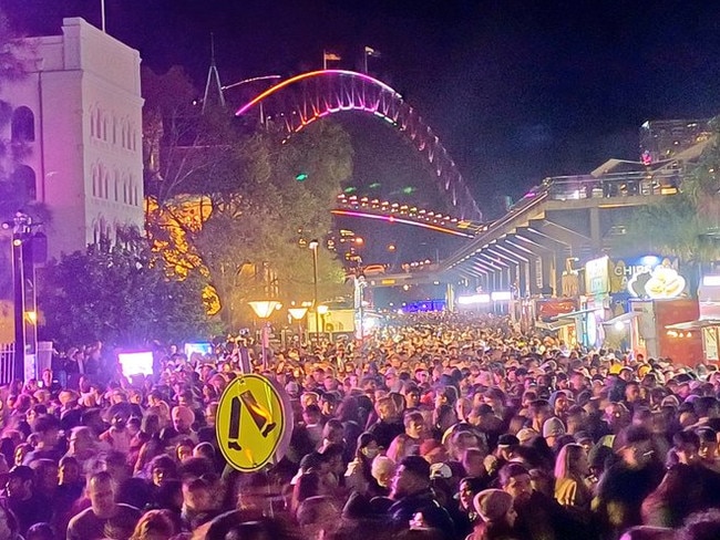 General view from Vivid Festival in Sydney.