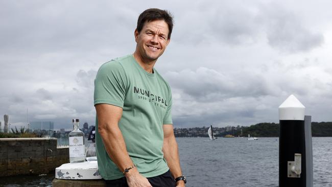 American actor Mark Wahlberg in Sydney filming his new movie and launching his Flecha Azul Tequila. Picture: Jonathan Ng