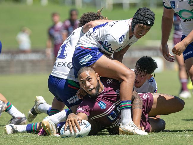 Fakavale Tonga disallowed try Picture: Julian Andrew