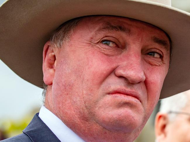 MELBOURNE, AUSTRALIA - NewsWire Photos - NOVEMBER 11 2021:  Australian Deputy Prime Minister Barnaby Joyce seen at Remembrance day at the Shrine of Remembrance. Picture: NCA NewsWire/Sarah Matray