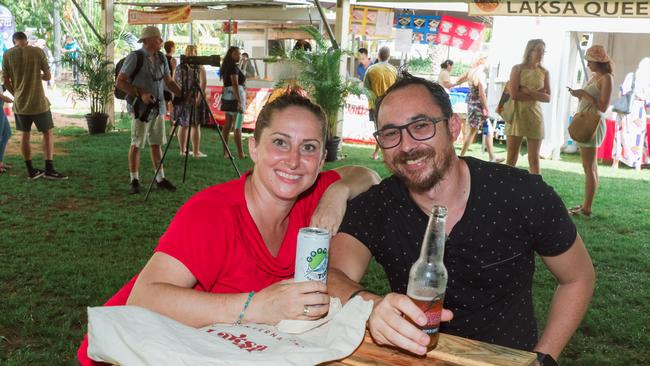 Jess Jack and Shane Phillips at the final event of the 2022 Laksa Festival Picture: Glenn Campbell