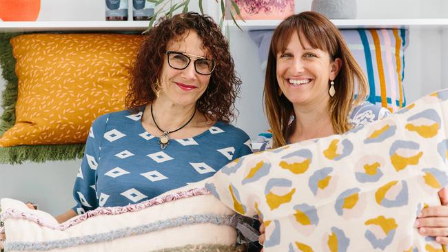 Sisters Maria Todaro and Nadia Conn, from St Kilda boutique Alt: Living, are determined to promote ethical and sustainable shopping. Picture: Urban Safari