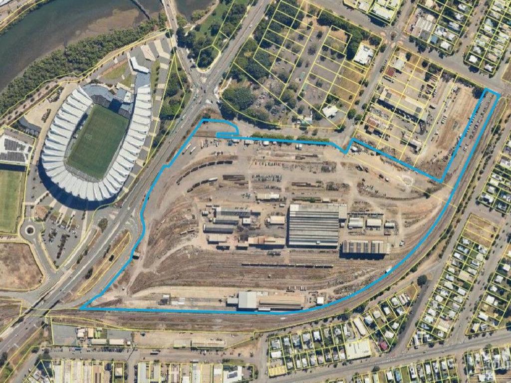 Aerial view of the South Yards Precinct, which is up for sale. Pictures: Supplied.