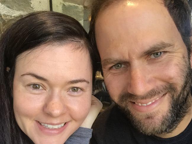 Andy McIver and his wife Jess found themselves jobless, homeless and stranded in New Zealand after their repatriation flight was cancelled. The only other option was for them to move to the UK until Australia lets them home. Picture: Supplied/ Andy McIver
