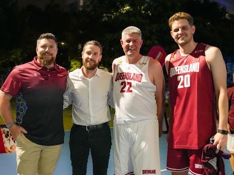 Brady Walmsley (second from the left) resigned as Seahawks general manager at the beginning of December.