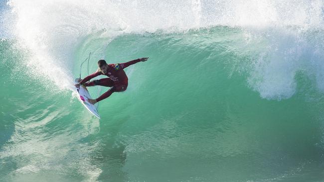 Defending champion Filipe Toledo at J-Bay.