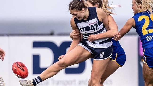 Abby Favell returns for another season with Geelong’s VFLW team. Picture: Geelong Cats/Arj Giese.