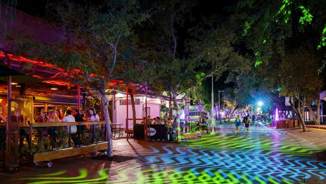 Between $18 and $23m is set to be spent of revitalising Alice Springs’ town centre, which is likely to include opening Todd Mall as a shared roadway.