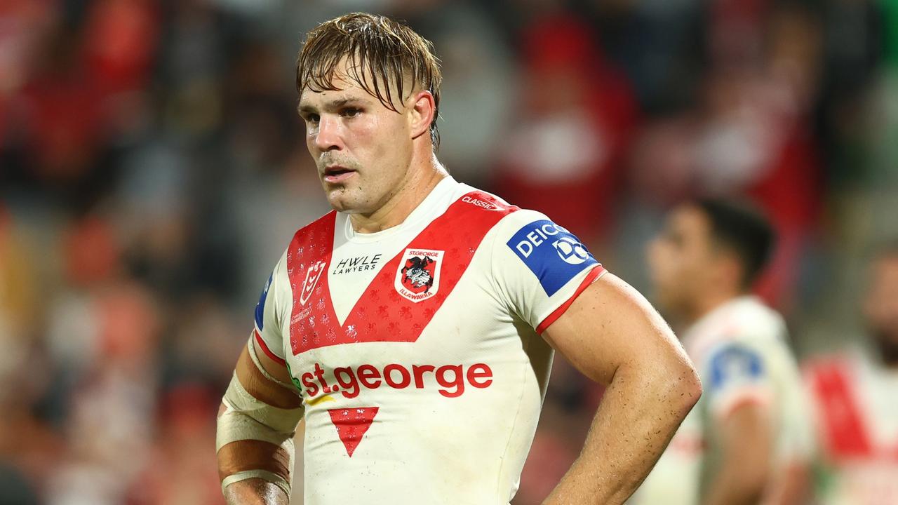 Jack de Belin captained the Dragons in their last clash. Photo by Chris Hyde/Getty Images