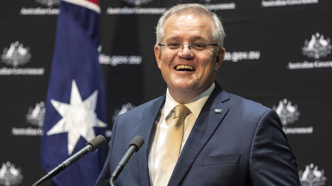 Scott Morrison in Canberra on Thursday. Picture: Gary Ramage