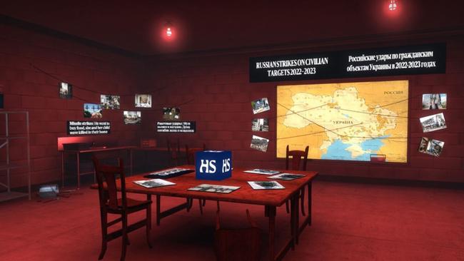 The secret room resembles an underground newsroom. Helsingin Sanomat has brought independent information and images there, captured by its reporters and photographers in Ukraine during the war.