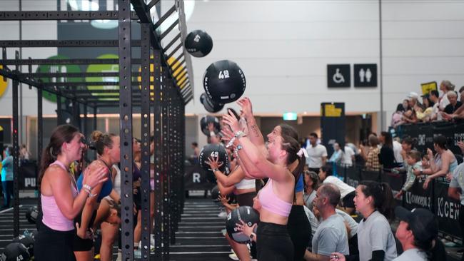 10000 athletes put their fitness to the test in a massive Hyrox competition this weekend (14-15 Dec) at Melbourne Exhibition and Convention Centre. Picture Valeriu Campan