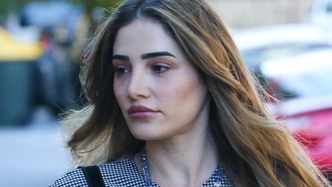 Ashlyn Nassif arriving at Burwood Court in Sydney. Picture NCA Newswire / Gaye Gerard