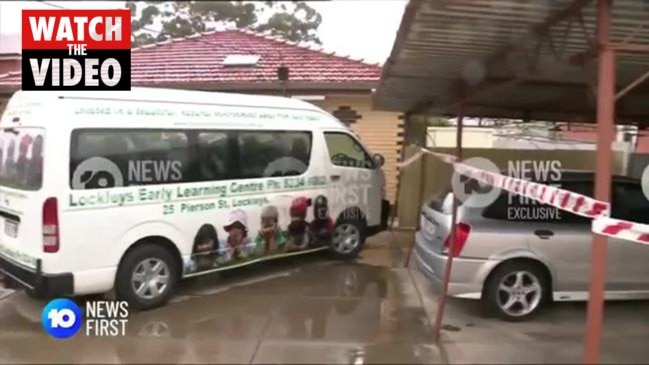 Stolen childcare bus crashes