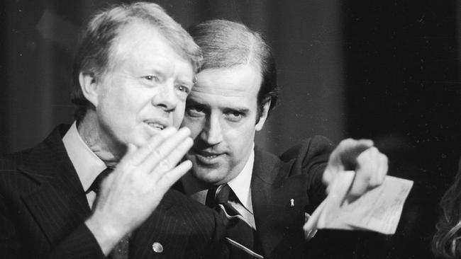 Carter and then Delaware Senator Joe Biden.