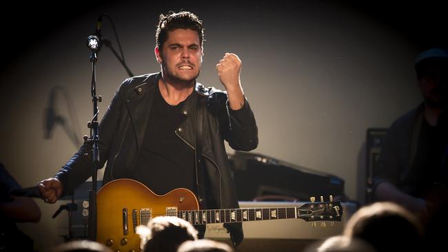 Dan Sultan on stage at an earlier gig. Picture: AK Photography