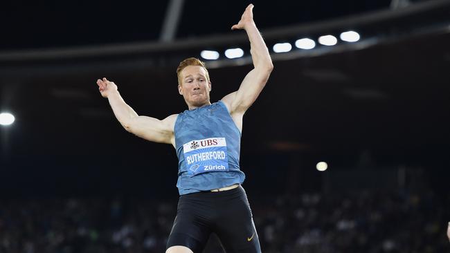 Olympic long jump champion Greg Rutherford of Great Britain.