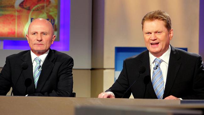 Peter Sterling and Paul Vautin were the original hosts of the NRL Footy Show.