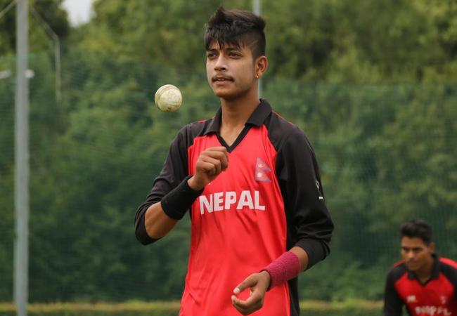 Nepalese young gun Sandeep Lamichhane.