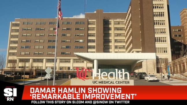 Damar Hamlin awake at hospital, showing “remarkable improvement”