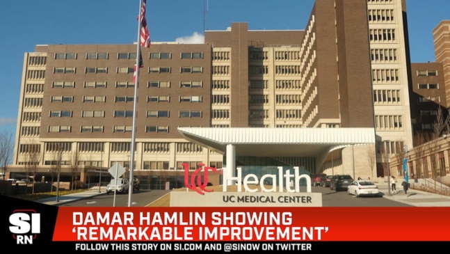 Damar Hamlin awake at hospital, showing “remarkable improvement