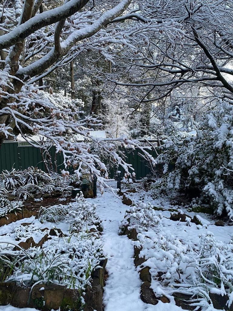 Snow falls in NSW. Tiffany Dunk shared this picture.