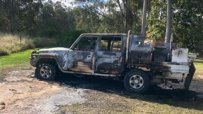 A group of armed offenders has been on a three-day crime spree through Goondiwindi, threatening residents, an elderly lady, stealing cars and then abandoning and torching them across the border in NSW.