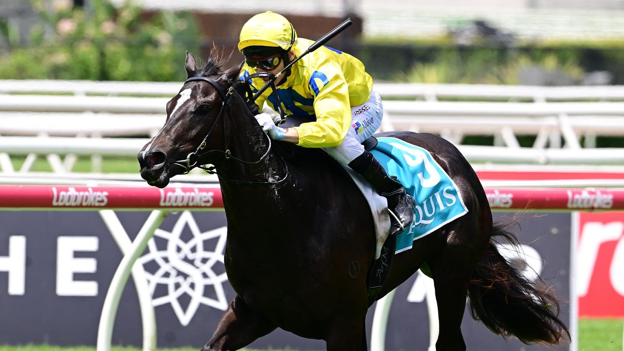 Strawberry Smash collected a cool $80,000 for connections on Saturday. Picture: Grant Peters — Trackside Photography.