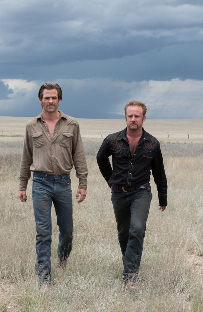 Chris Pine and Ben Foster star as the outlaw brothers Toby and Tanner Howard. Picture: Madman Films