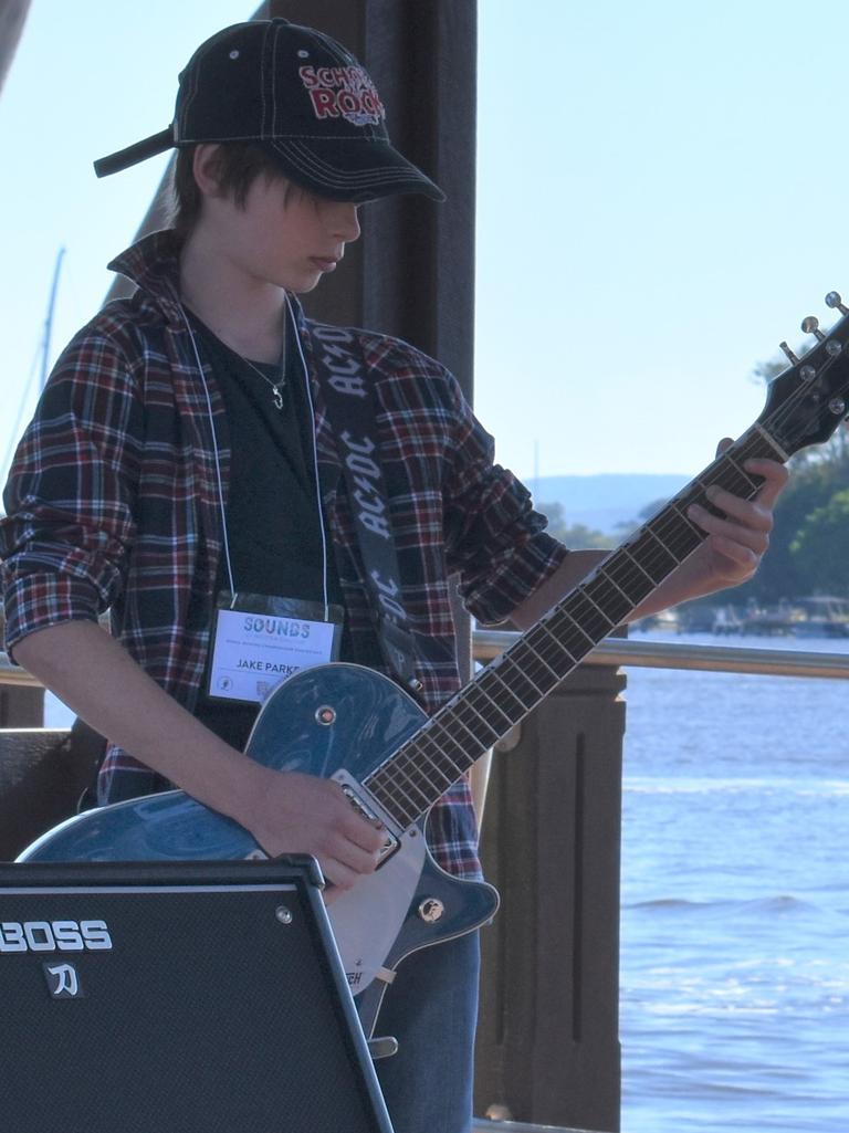 Jake Parkes was among the 70 buskers performing at the 2021 Noosa Come Together Festival.