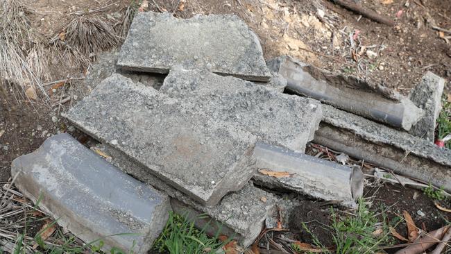 Concrete also at the Brinktop Reserve site near Richmond. Picture: NIKKI DAVIS-JONES